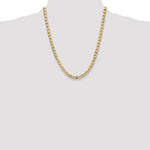 Gold (10K & 14K) Semi-Solid Anchor Chain - 14k Yellow Gold / 22 in / 6.25 mm