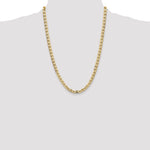 Gold (10K & 14K) Semi-Solid Anchor Chain - 14k Yellow Gold / 24 in / 6.25 mm
