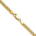 Gold (10K & 14K) Semi-Solid Miami Cuban Chain - 14k Yellow Gold / 18 in / 3.5 mm