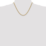 Gold (10K & 14K) Semi-Solid Miami Cuban Chain - 14k Yellow Gold / 18 in / 3.5 mm