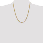 Gold (10K & 14K) Semi-Solid Miami Cuban Chain - 14k Yellow Gold / 22 in / 3.5 mm