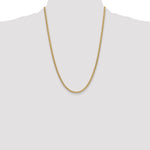 Gold (10K & 14K) Semi-Solid Miami Cuban Chain - 14k Yellow Gold / 24 in / 3.5 mm
