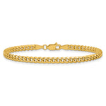 Gold (10K & 14K) Semi-Solid Miami Cuban Chain Bracelet - 14k Yellow Gold / 7 in / 3.5 mm