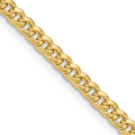 Gold (10K & 14K) Semi-Solid Miami Cuban Chain - 14k Yellow Gold / 18 in / 3.5 mm
