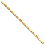 Gold (10K & 14K) Semi-Solid Miami Cuban Chain Bracelet - 14k Yellow Gold / 7 in / 4.5 mm