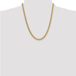 Gold (10K & 14K) Semi-Solid Miami Cuban Chain - 14k Yellow Gold / 22 in / 5.25 mm