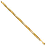 Gold (10K & 14K) Semi-Solid Miami Cuban Chain Bracelet - 14k Yellow Gold / 7 in / 5.25 mm