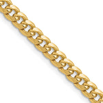 Gold (10K & 14K) Semi-Solid Miami Cuban Chain - 14k Yellow Gold / 18 in / 5.25 mm