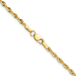 Gold (10K & 14K) Semi-Solid Rope Chain - 14k Yellow Gold / 16 in / 2.5 mm, Lobster