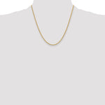 Gold (10K & 14K) Semi-Solid Rope Chain - 14k Yellow Gold / 20 in / 2.5 mm, Lobster