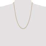 Gold (10K & 14K) Semi-Solid Rope Chain - 14k Yellow Gold / 24 in / 2.5 mm, Lobster