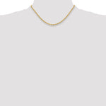 Gold (10K & 14K) Semi-Solid Rope Chain - 14k Yellow Gold / 16 in / 3.5 mm