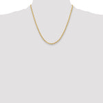 Gold (10K & 14K) Semi-Solid Rope Chain - 14k Yellow Gold / 20 in / 3.5 mm