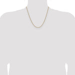 Gold (14K) Semi-Solid Beveled Paperclip Link Chain - 14k Yellow Gold / 20 in / 2.2 mm