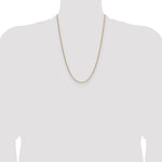 Gold (14K) Semi-Solid Beveled Paperclip Link Chain - 14k Yellow Gold / 24 in / 2.2 mm