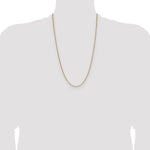 Gold (14K) Semi-Solid Beveled Paperclip Link Chain - 14k Yellow Gold / 26 in / 2.2 mm