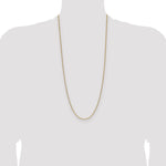 Gold (14K) Semi-Solid Beveled Paperclip Link Chain - 14k Yellow Gold / 30 in / 2.2 mm