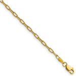 Gold (14K) Semi-Solid Beveled Paperclip Link Chain - 14k Yellow Gold / 16 in / 2.2 mm