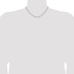 Gold (14K) Semi-Solid Beveled Paperclip Link Chain - 14k White Gold / 16 in / 2.2 mm