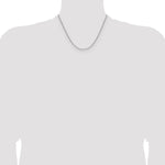 Gold (14K) Semi-Solid Beveled Paperclip Link Chain - 14k White Gold / 18 in / 2.2 mm