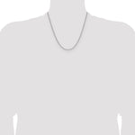 Gold (14K) Semi-Solid Beveled Paperclip Link Chain - 14k White Gold / 20 in / 2.2 mm