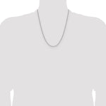 Gold (14K) Semi-Solid Beveled Paperclip Link Chain - 14k White Gold / 22 in / 2.2 mm