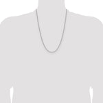 Gold (14K) Semi-Solid Beveled Paperclip Link Chain - 14k White Gold / 24 in / 2.2 mm