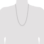 Gold (14K) Semi-Solid Beveled Paperclip Link Chain - 14k White Gold / 26 in / 2.2 mm