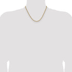 Gold (14K) Semi-Solid Beveled Paperclip Link Chain - 14k Yellow Gold / 18 in / 3.68 mm