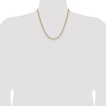 Gold (14K) Semi-Solid Beveled Paperclip Link Chain - 14k Yellow Gold / 20 in / 3.68 mm