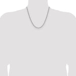 Gold (14K) Semi-Solid Beveled Paperclip Link Chain - 14k White Gold / 20 in / 3.68 mm
