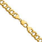 Gold (10K & 14K) Semi-Solid Curb Link Chain - 14k Yellow Gold / 20 in / 11.2 mm