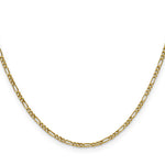 Gold (10K & 14K) Semi-Solid Figaro Chain - 14k Yellow Gold / 16 in / 1.9 mm