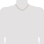 Gold (10K & 14K) Semi-Solid Figaro Chain - 14k Yellow Gold / 16 in / 1.9 mm