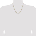 Gold (10K & 14K) Semi-Solid Figaro Chain - 14k Yellow Gold / 20 in / 1.9 mm