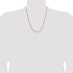 Gold (10K & 14K) Semi-Solid Figaro Chain - 14k Yellow Gold / 22 in / 1.9 mm