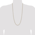 Gold (10K & 14K) Semi-Solid Figaro Chain - 14k Yellow Gold / 30 in / 1.9 mm