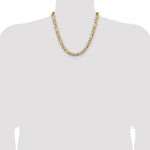 Gold (10K & 14K) Semi-Solid Figaro Chain - 14k Yellow Gold / 20 in / 9.46 mm