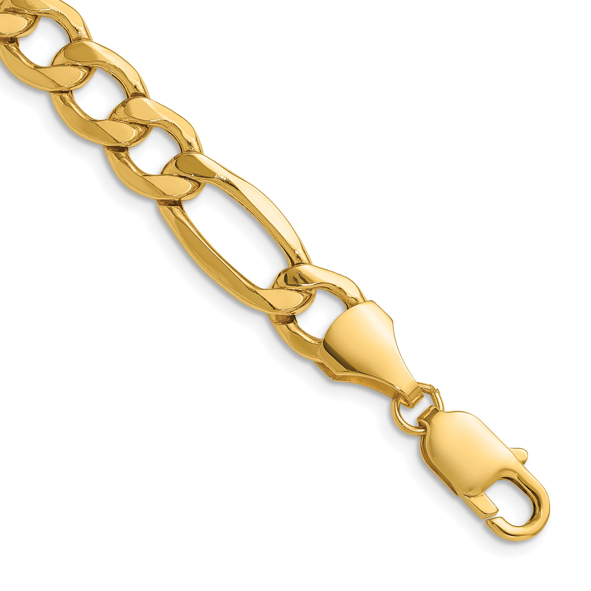 Gold (10K & 14K) Semi-Solid Figaro Chain - 14k Yellow Gold / 20 in / 9.46 mm