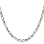 Gold (10K & 14K) Semi-Solid Figaro Chain - 14k White Gold / 16 in / 4.4 mm