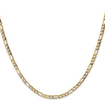 Gold (10K & 14K) Semi-Solid Figaro Chain - 14k Yellow Gold / 16 in / 3.5 mm
