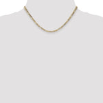 Gold (10K & 14K) Semi-Solid Figaro Chain - 14k Yellow Gold / 16 in / 3.5 mm