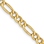 Gold (10K & 14K) Semi-Solid Figaro Chain - 14k Yellow Gold / 16 in / 4.2 mm