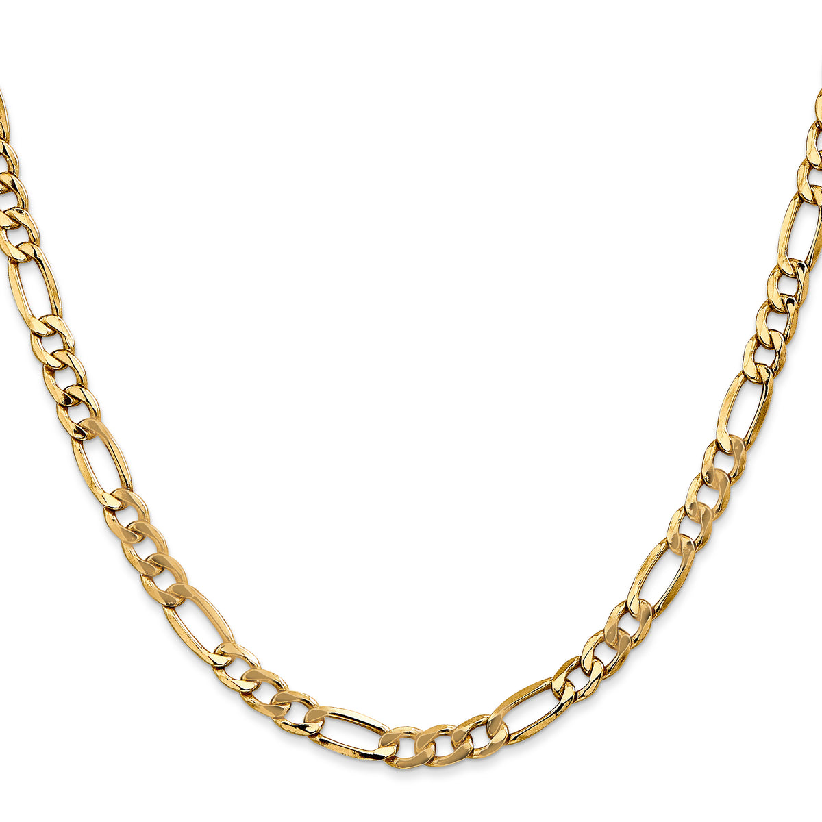 Gold (10K & 14K) Semi-Solid Figaro Chain - 14k Yellow Gold / 16 in / 5.75 mm