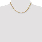 Gold (10K & 14K) Semi-Solid Figaro Chain - 14k Yellow Gold / 16 in / 5.75 mm