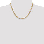 Gold (10K & 14K) Semi-Solid Figaro Chain - 14k Yellow Gold / 18 in / 5.75 mm