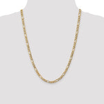 Gold (10K & 14K) Semi-Solid Figaro Chain - 14k Yellow Gold / 24 in / 5.75 mm