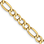 Gold (10K & 14K) Semi-Solid Figaro Chain - 14k Yellow Gold / 16 in / 5.75 mm