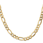 Gold (10K & 14K) Semi-Solid Figaro Chain - 14k Yellow Gold / 18 in / 7.3 mm
