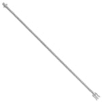 14k White Gold Lab Grown Diamond VS/SI+ G+ Round Tennis Bracelet - 1 ctw.